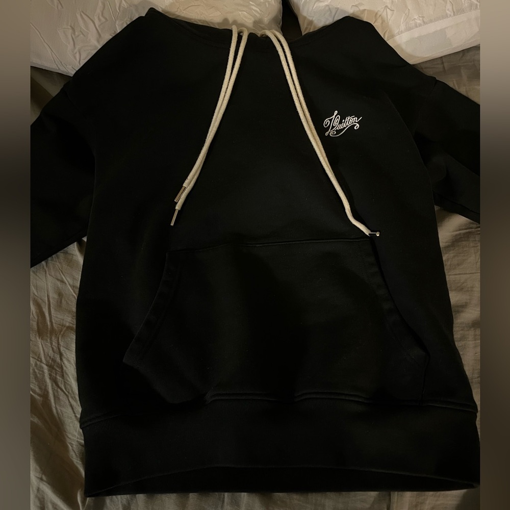Black Lv hoodie (double strings)
